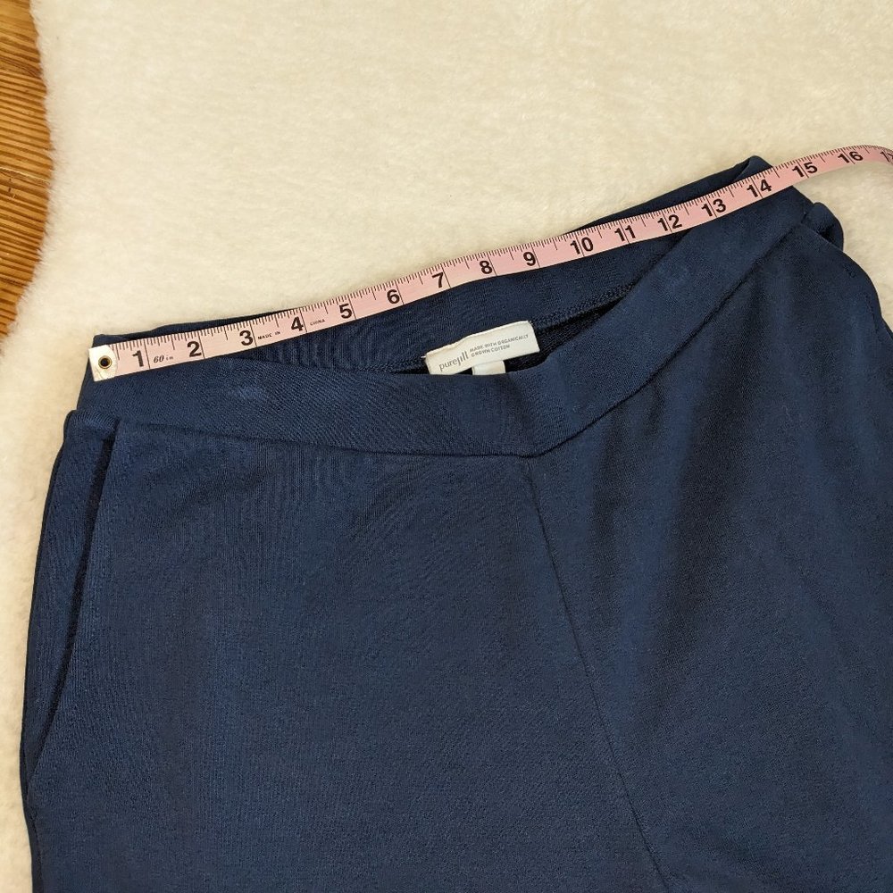 Pure J. Jill Wide Leg Pants in Navy Blue Small - Like New - Picture 4 of 8
